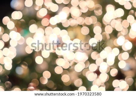Bokeh background in celebrate christmas day, copy space , christmas concept