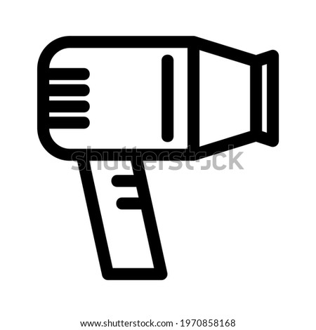 hair dryer icon or logo isolated sign symbol vector illustration - high quality black style vector icons
