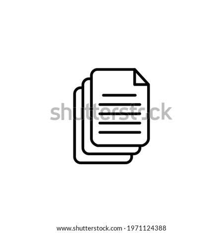 paper page icon on a white background