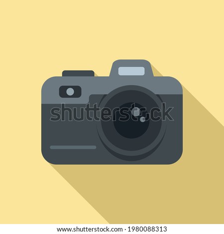 Video camera icon. Flat illustration of Video camera vector icon for web design