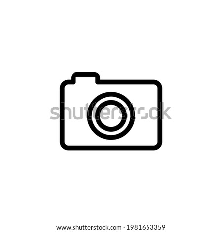 Photo camera icon. Using camera concept. Can be used for advertising, banner purposes. Can be used for aps. Vector EPS 10.