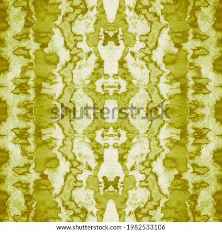 Tie Dye Background. Ethnic Print. Bohemian Stripes Ornament. Olive Boho Design. Graphic Tile pattern. Khaki Green Tie Dye Batik. Watercolor Textile Print. Space Dyed Fabric.