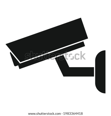Security camera icon. Simple illustration of Security camera vector icon for web design isolated on white background