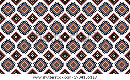 Ethnic tribal vector background. seamless pattern traditional, Design for background, wallpaper, Batik, fabric, carpet, clothing, wrapping,  and textile.Vector illustration.