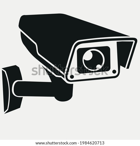 Icon of an outdoor surveillance camera. 