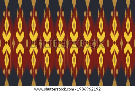Ikat ethnic abstract beautiful art. Ikat seamless pattern in tribal, folk embroidery, Mexican style. Aztec geometric art ornament print. Design for carpet, wallpaper, clothing, wrapping, fabric,cover.