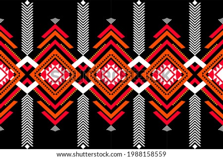 bohemian fabric pattern , for book cover and design cloth of indian style. Tribal design of fabric. Woven pattern fabric design