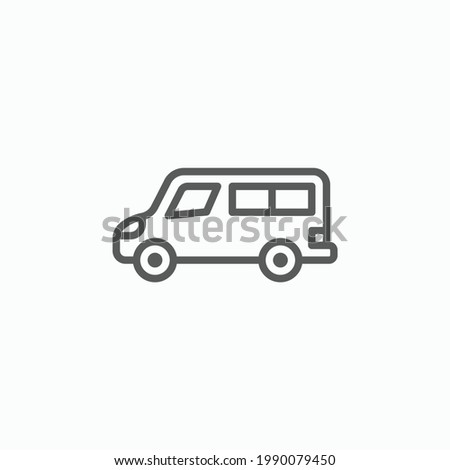 van icon, vehicle vector, transport illustration