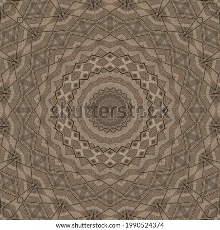 Arabesque motif pattern design for carpet and rug printing. Polygonal background for interior flooring