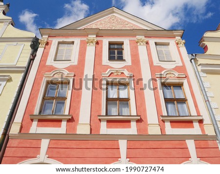 Telc, different huts in the Czech Republic