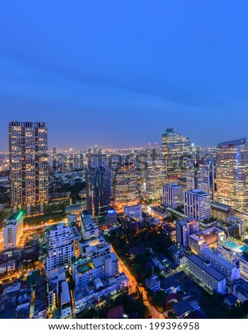 Bangkok city in night time