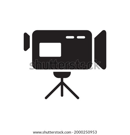 Video Camera Icon Design Vector Template Illustration In Trendy Flat Style