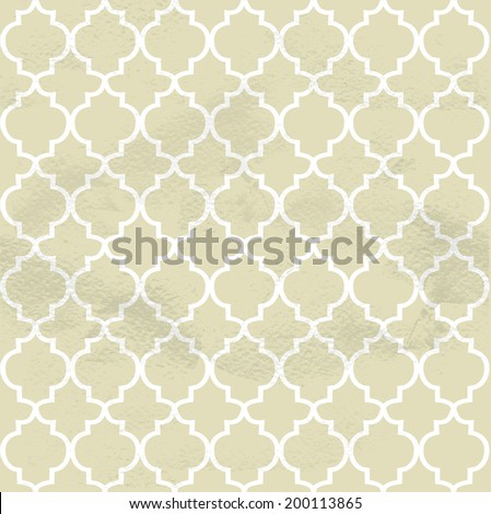 Seamless grungy vintage pattern from the forged figured lattice