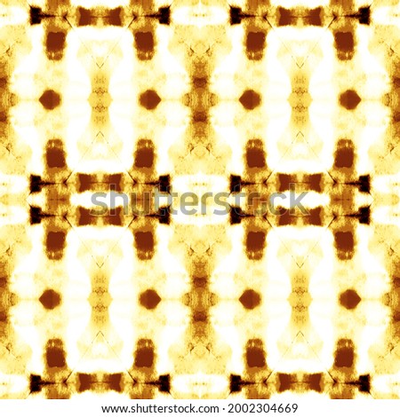 Orange Tie Dye Tribal. Watercolor Vintage. Yellow Ikat Geometric rug. Tie Dye Seamless. Native Ornament. Watercolor Tile. Yellow Seamless Batik. Tie Dye Ornament. Seamless Boho.