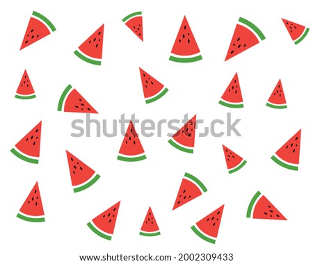 Watermelon vector, abstract background, watermelon background