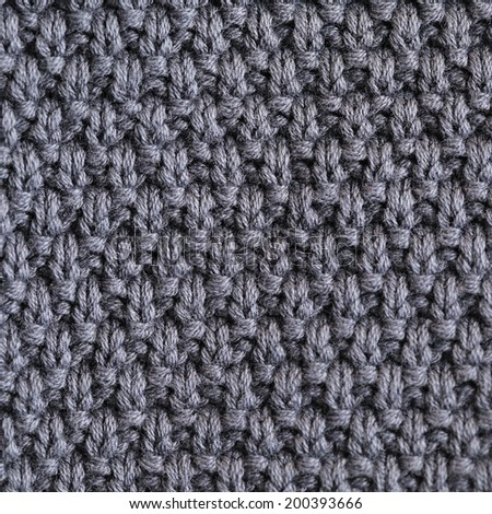 Abstract Knitted grey pattern texture background