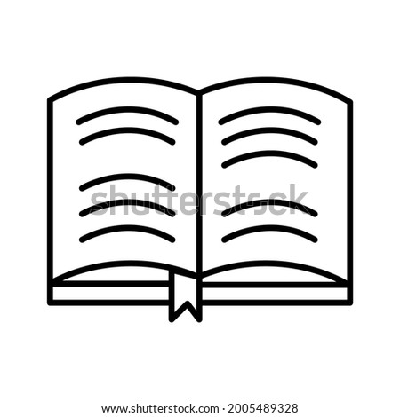 Vector of open book high resolution icon illustration. Dictionary, literature, education, library, publish, read, encyclopedia. Used for background, template, sign symbol logo. Editable path eps.