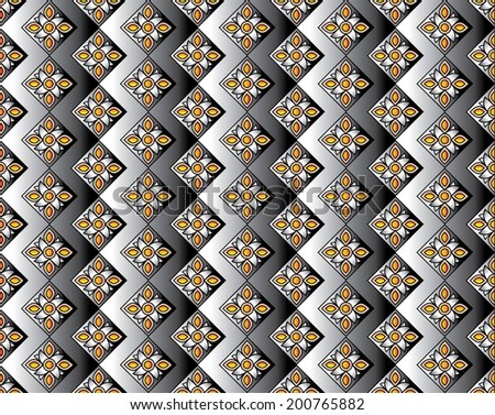Thai art pattern background