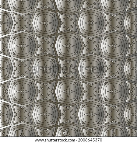 steel metallic gradient with a repeating pattern. Abstract metallic background.