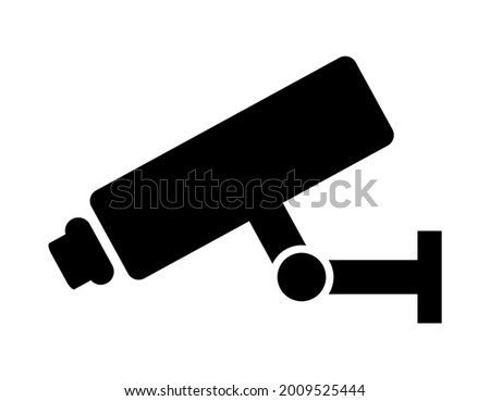 industrial camera icon on white background