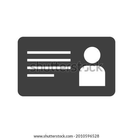 Id Card vector sign Identification Card icon 