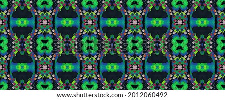 Black, Blue, Green Snake Skin Random Texture. Watercolor Ethnic Design. Summer Rhombus Background. Vibrant Geometric Swimwear Pattern. Ethnic Seamless Pattern. Geo Symmetric Ikat Rapport.