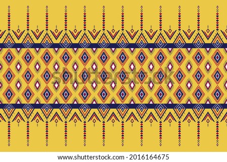 Pattern Geometric ethnic oriental pattern traditional Design for background, carpet, wallpaper, clothing, wrapping, fabric, seamless pattern