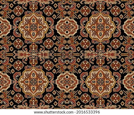 Abstract seamless  color full geometric  fabric effect pattern background design