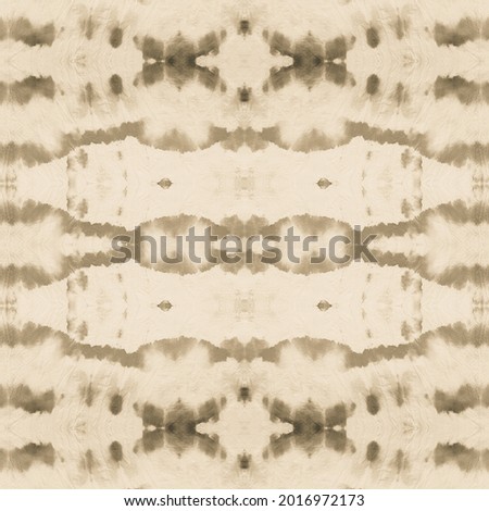 Tie Dye Seamless Pattern. Ethnic Abstract. Stripes Psychedelic Print. Beige Tonal Ornament. Creative Pattern Print. Old Paper Tie Dye Tile. Watercolor Background. Bleached Textile.