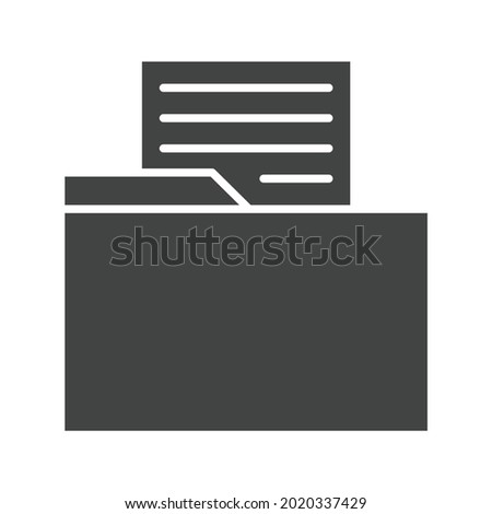 File in Folder icon vector image. Can also be used for Physical Fitness. Suitable for mobile apps, web apps and print media.