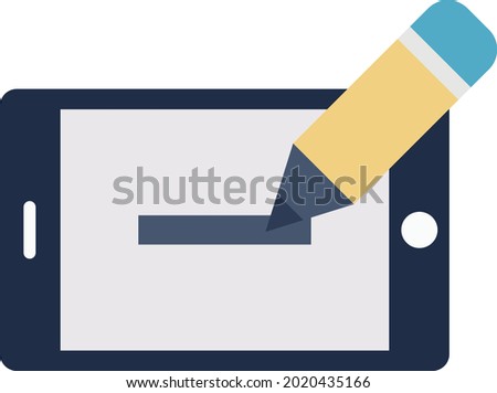 Digital Drawing Isolated Vector icon which can easily modify or edit


