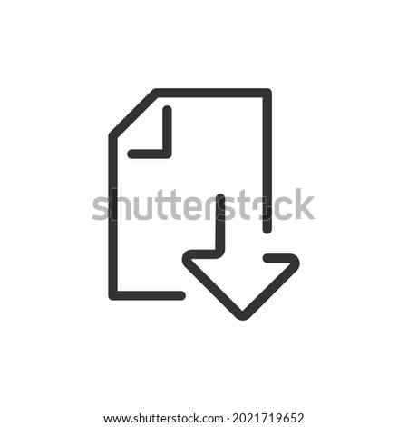 Download line icon in trendy style. Stroke vector pictogram isolated on a white background. Download premium outline icons.