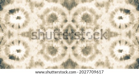 Tie Dye Seamless Pattern. Ethnic Texture. Geo Bohemian Ornament. Old Paper Hippie Design. Sepia Watercolor Tile. Bleach Dye.
