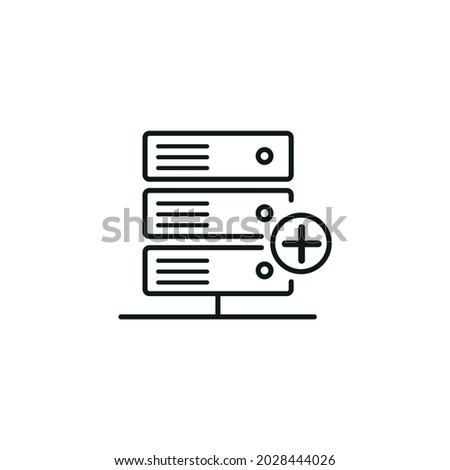 Domain service icon, domain service line icon, vector domain service icon, domain service, vector illustration