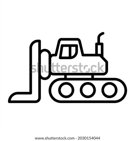 Loader Vector Outline Icon Isolated On White Background
