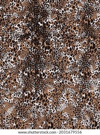 Abstract animal skin leopard seamless pattern design. Jaguar, leopard, cheetah, panther, snake