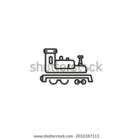 Travel locomotive transportation icon vector