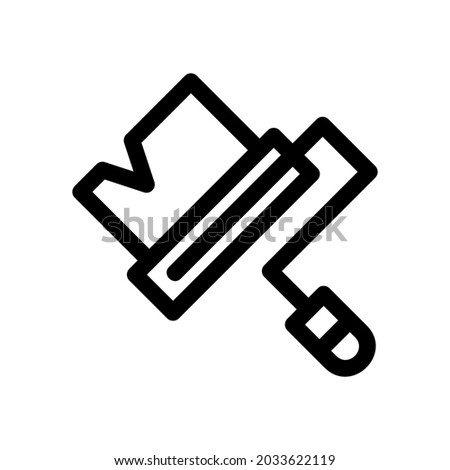 paint brush icon or logo isolated sign symbol vector illustration - high quality black style vector icons
