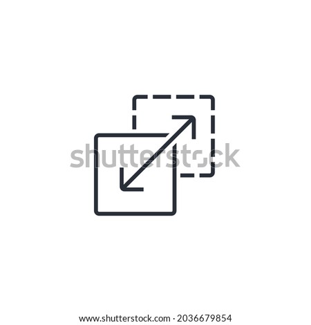 Property management. Changing opportunities. Flexibility. Vector linear icon isolated on white background.