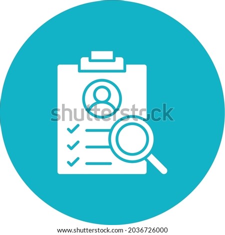 Job Analysis icon vector image. Can also be used for HR. Suitable for mobile apps, web apps and print media.