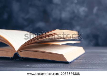 open book on the table