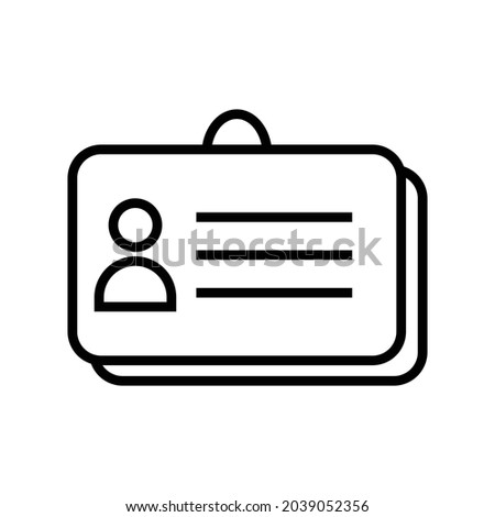 ID card icon design vector