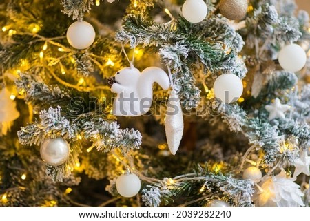festive christmas and new year decorations	