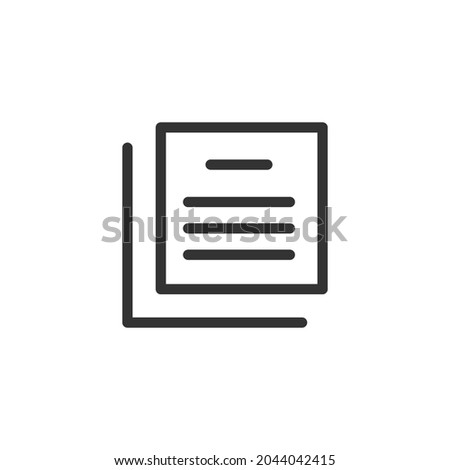 Outline design of documents icon. Premium symbol for UI, app and web. Vector stroke object. Perfect documents line icon.