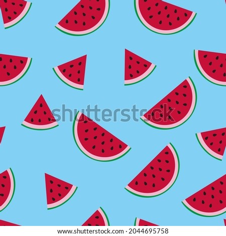 vector print of watermelons. seamless print of watermelons for clothing or print