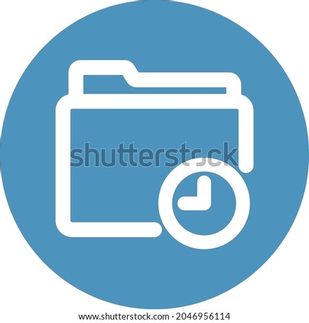 Folder history Isolated Vector icon which can easily modify or edit

