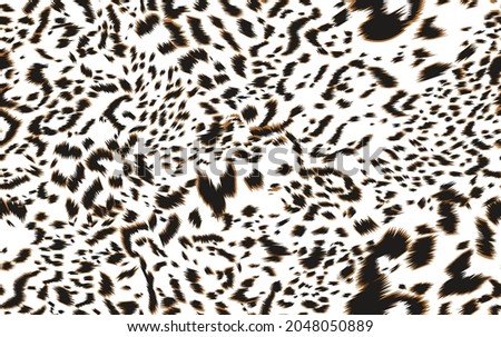 Seamless leopard pattern vector can be used for graphic design textile design or web design.