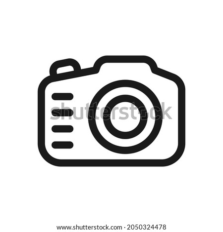Camera icon design isolated on white background. Vector illustration
