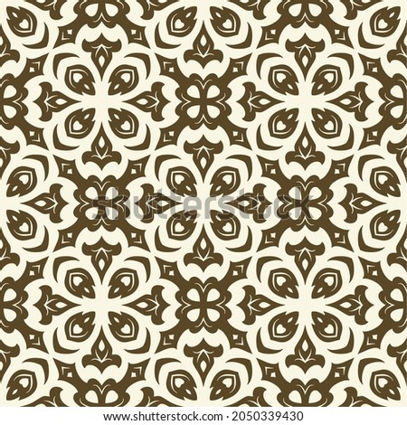 Batik seamless background. Songket pattern ornament with vintage style