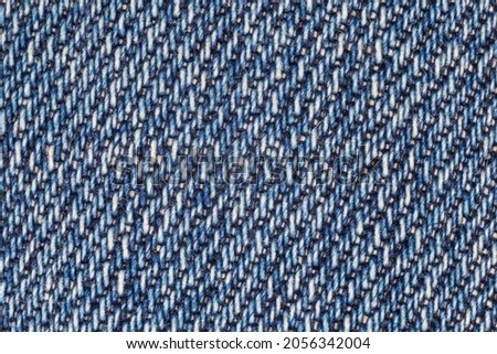 textile background: close up of blue denim texture